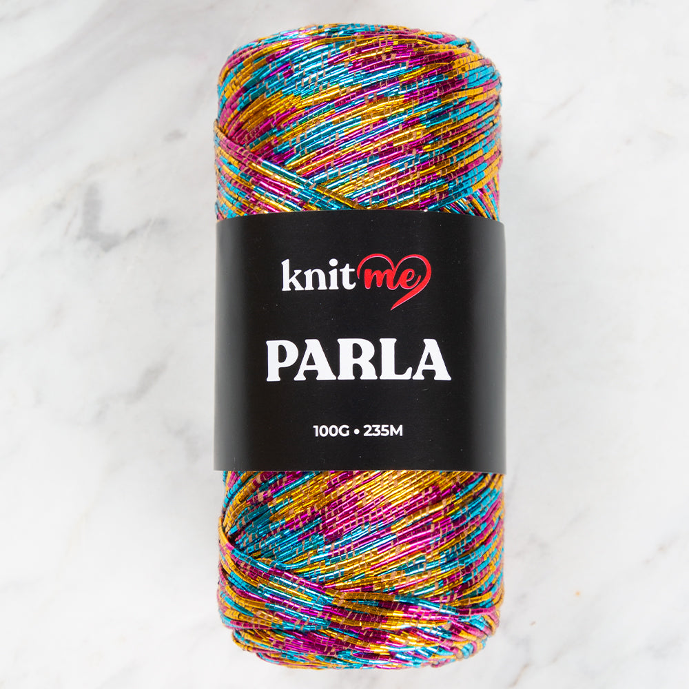 Knitme Parla Glitter Knitting Yarn - Variegated