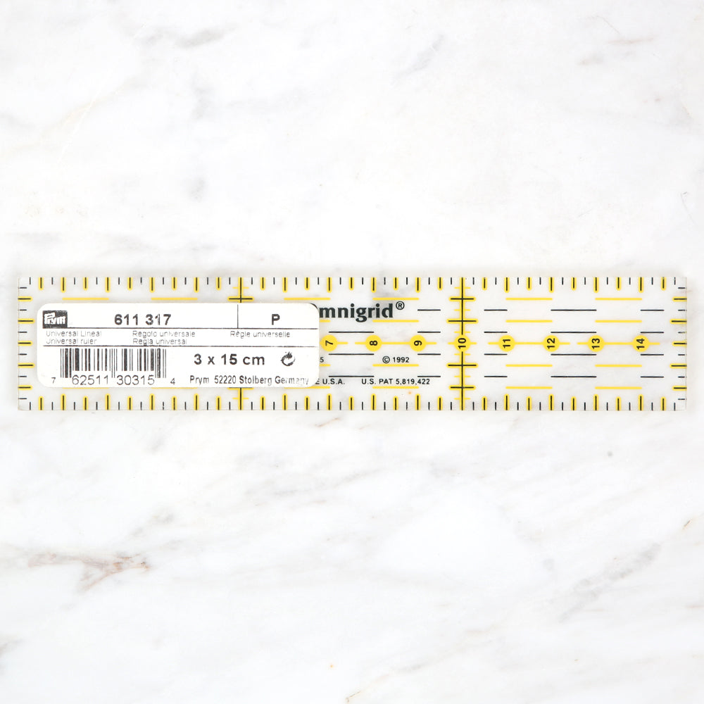 Prym Patchwork Ruler 3 cm x 15 cm - 611317