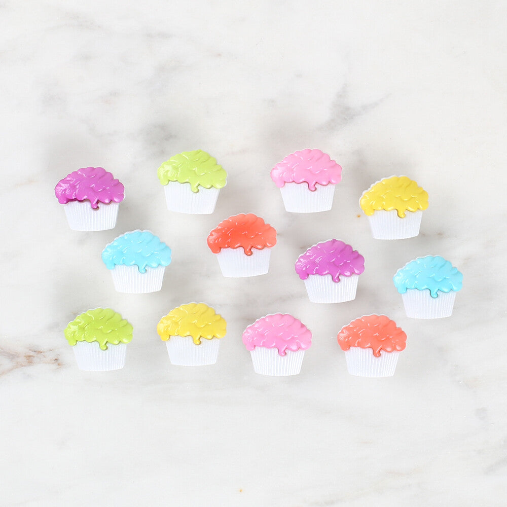 Dress It Up Creative Button Assortment, Cupcakes - 4618
