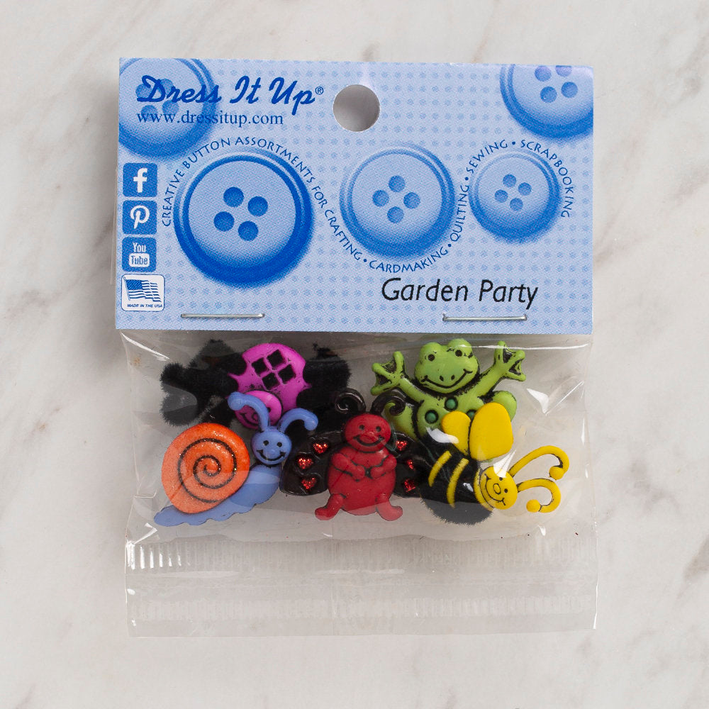 Dress It Up Creative Button Assortment, Garden Party - 4672