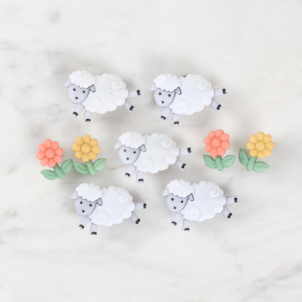 Dress It Up Creative Button Assortment, Counting Sheep - 5798