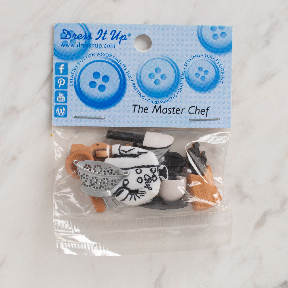 Dress It Up Creative Button Assortment, The Master Chef - 6539