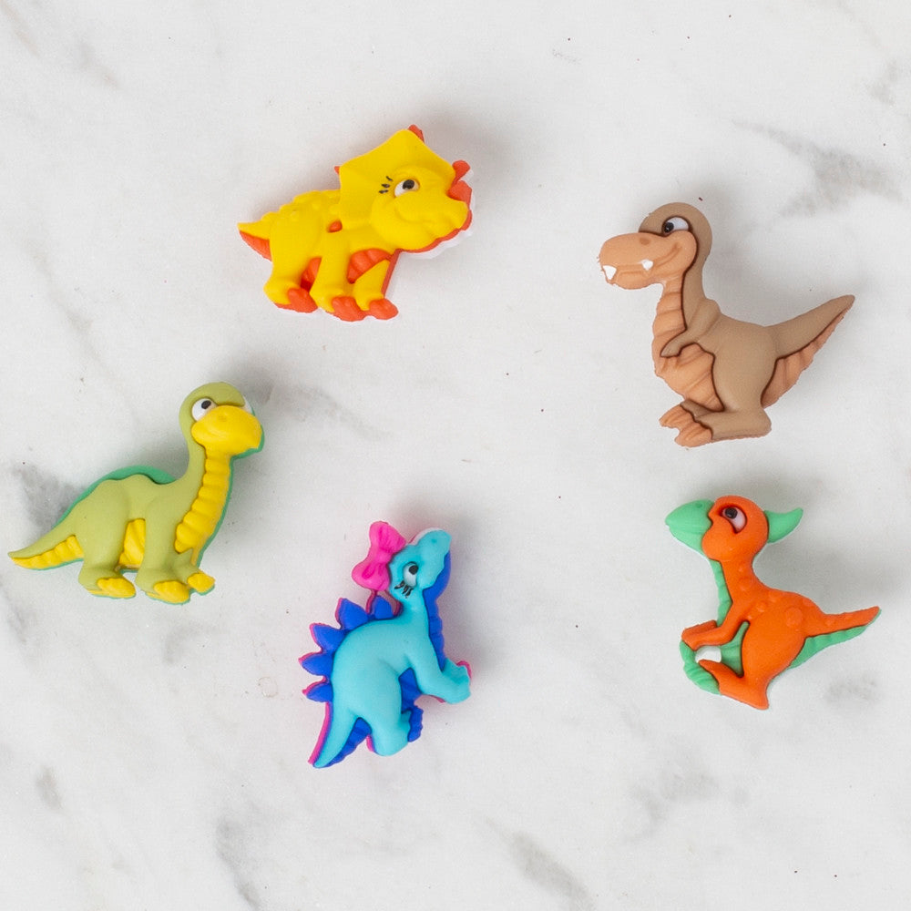 Dress It Up Creative Button Assortment, Dino-mite