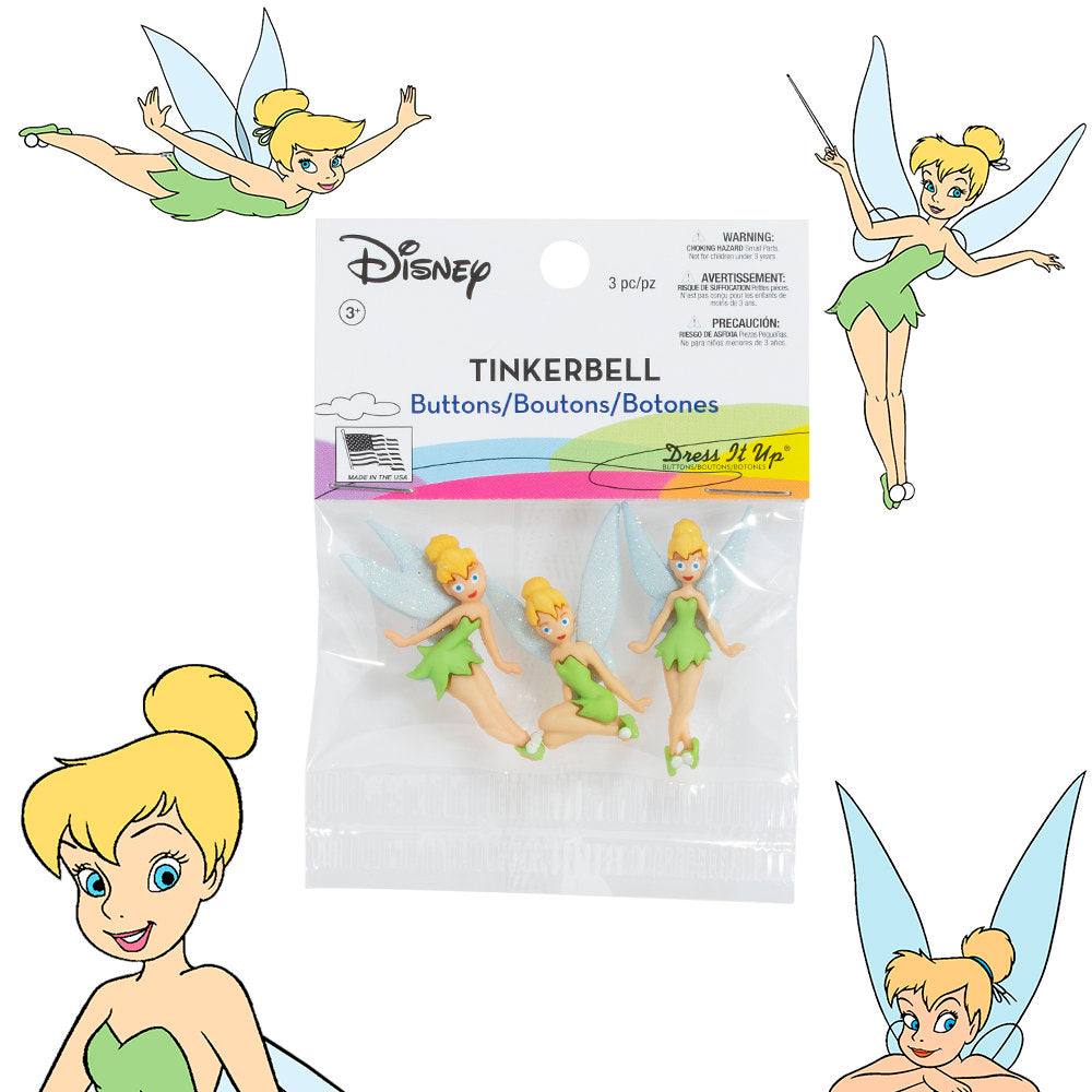 Dress It Up Creative Button Assortment, Tinkerbell - 7715