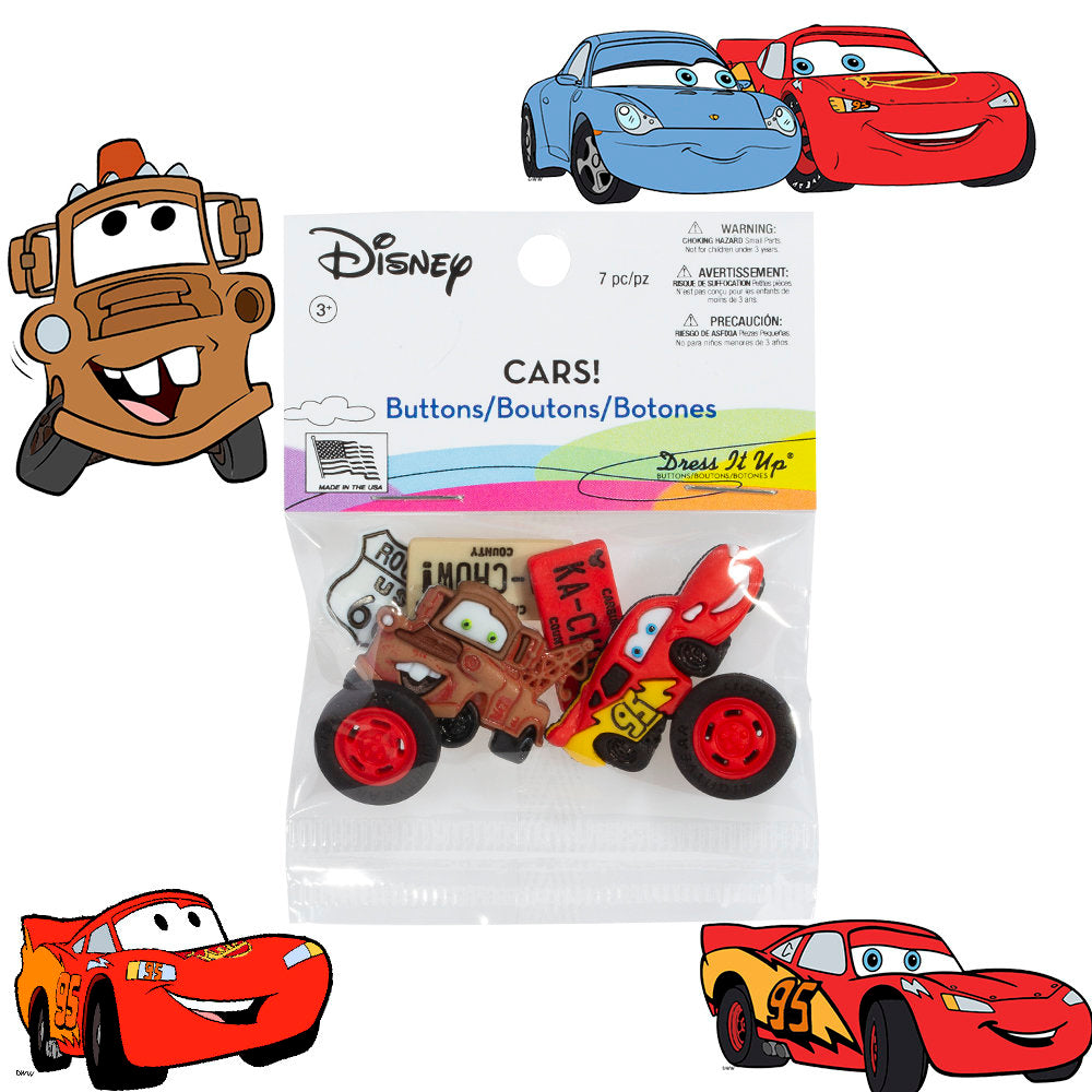 Dress It Up Creative Button Assortment, Cars - 7719