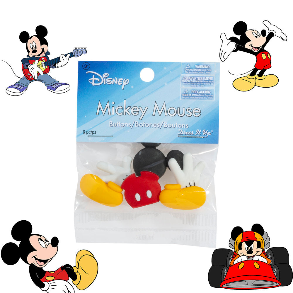 Dress It Up Creative Button Assortment, Mickey Mouse - 7720