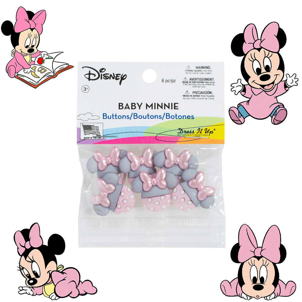 Dress It Up Creative Button Assortment, Baby Minnie - 8963