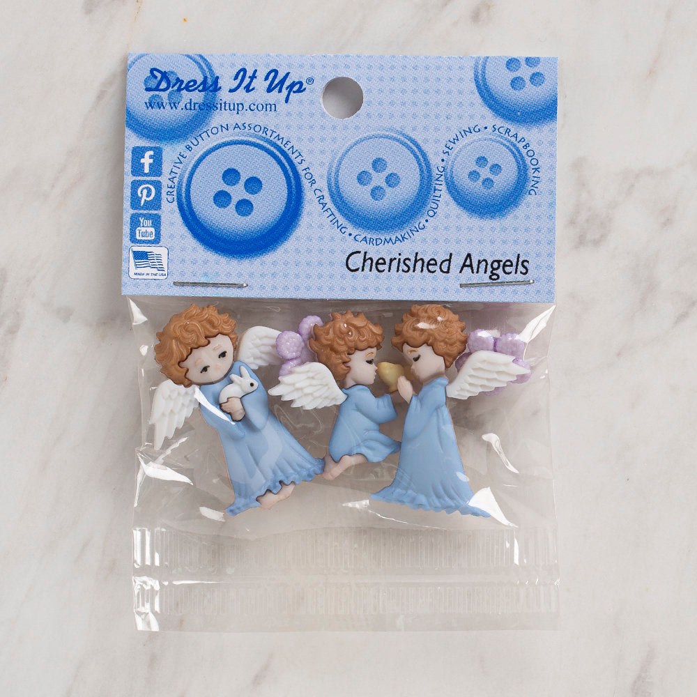 Dress It Up Creative Button Assortment, Cherished Angels - 8979