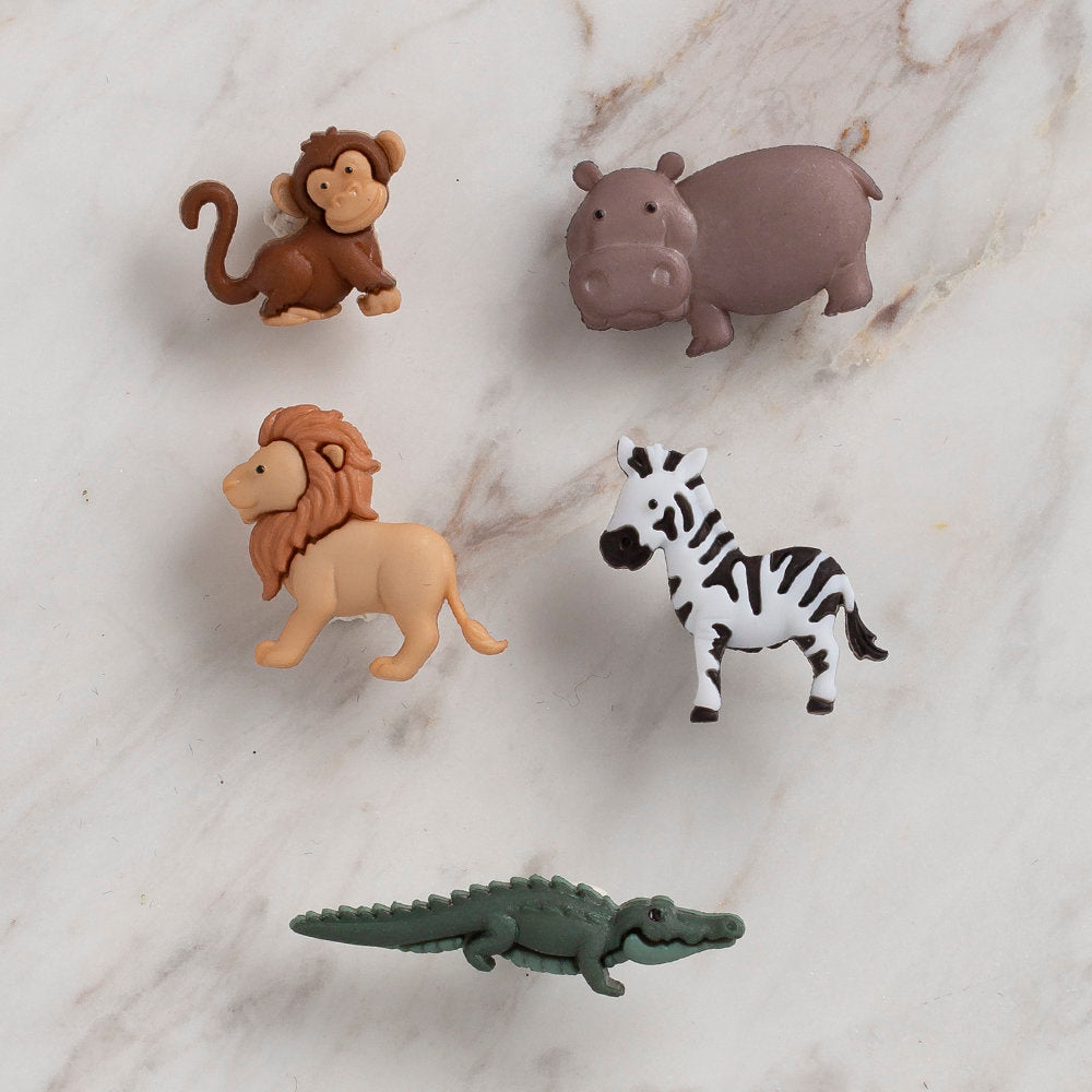 Dress It Up Creative Button Assortment, Noah's Animals - 9003