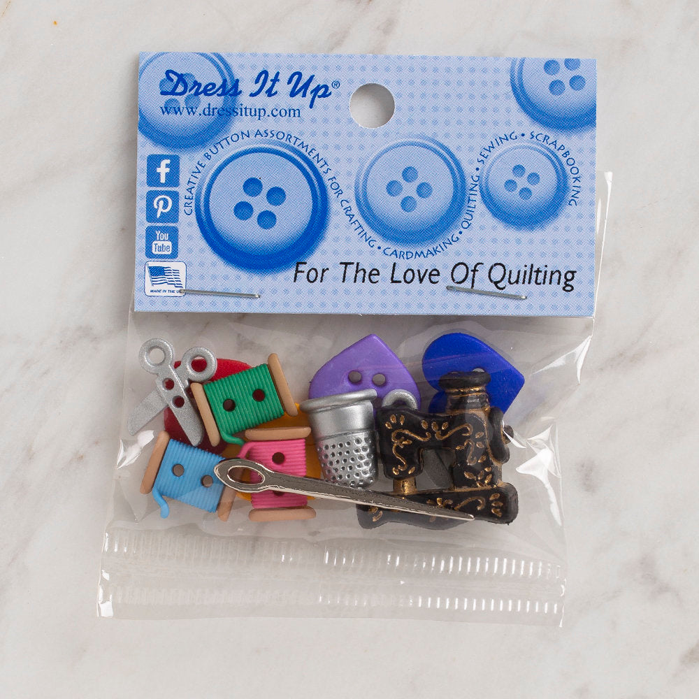 Dress It Up Creative Button Assortment, For the Love of Quilting - 9062