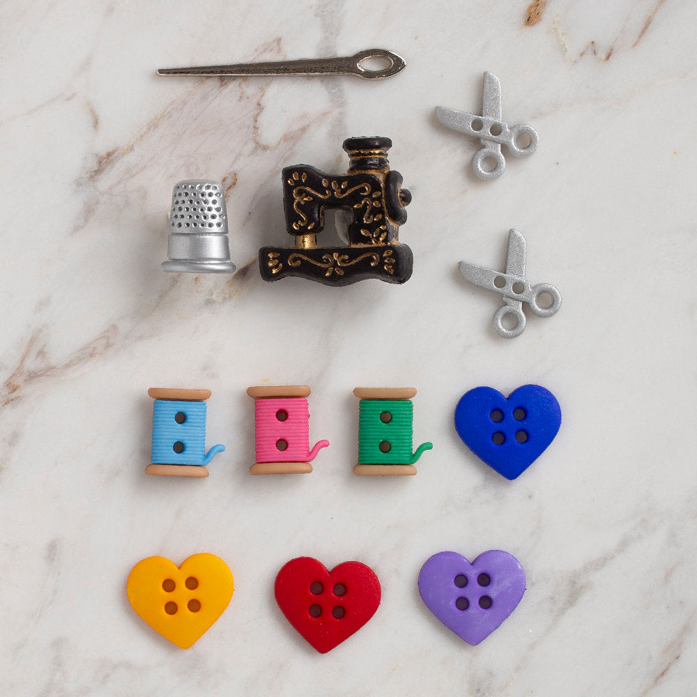 Dress It Up Creative Button Assortment, For the Love of Quilting - 9062