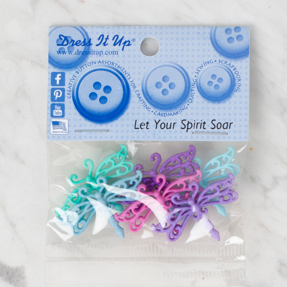Dress It Up Creative Button Assortment, Let Your Spirit Soar