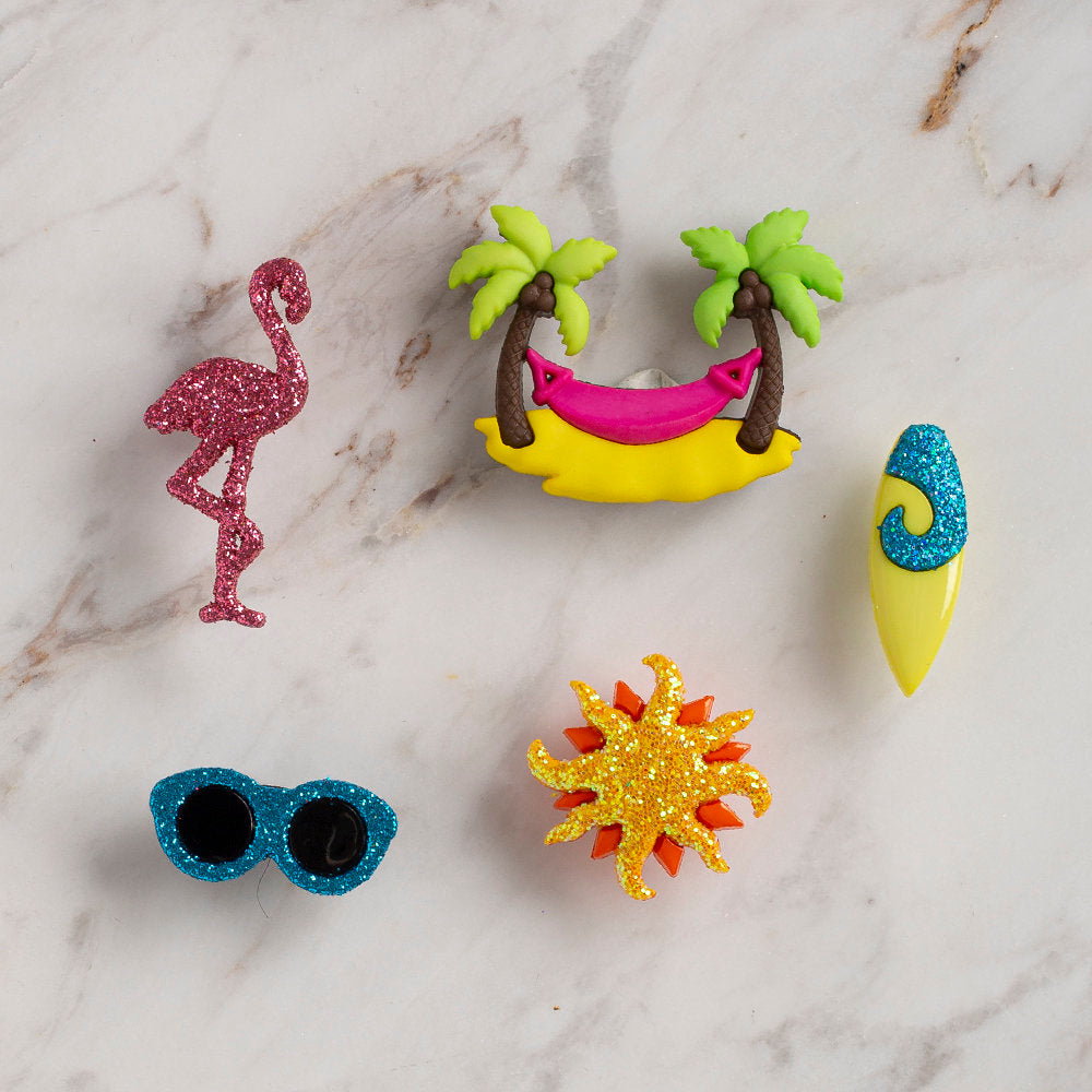 Dress It Up Creative Button Assortment, Summer Bliss - 10266