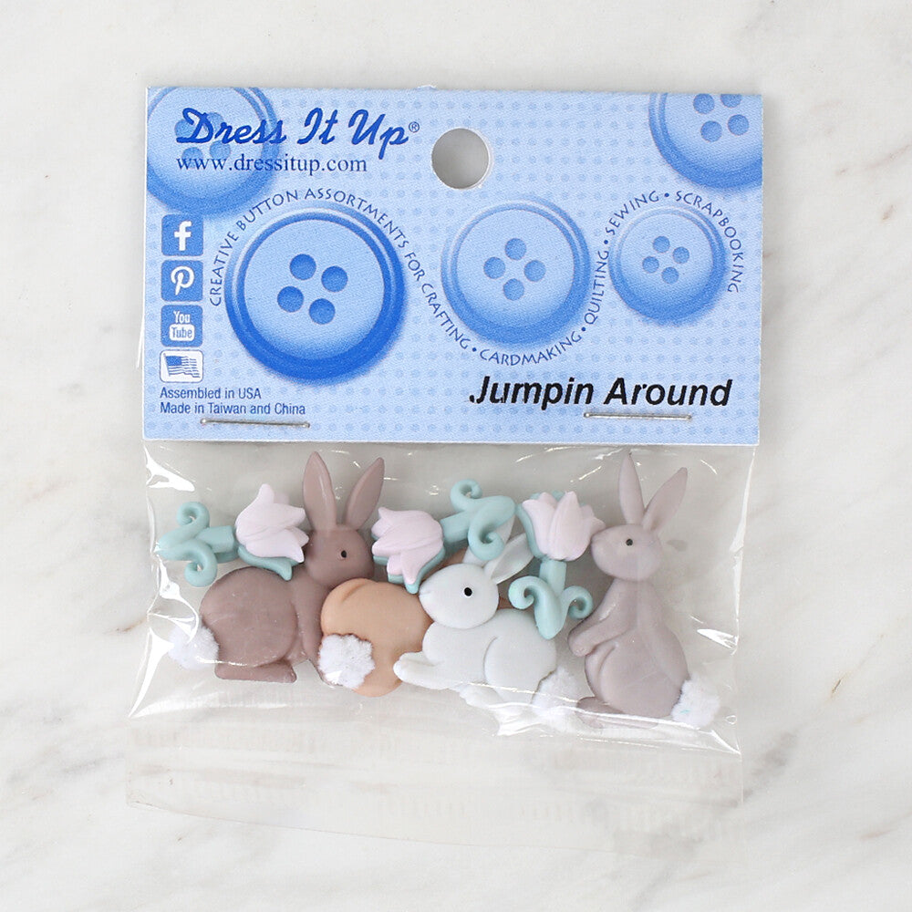 Dress It Up Creative Button Assortment, Jumpin Around - 10275