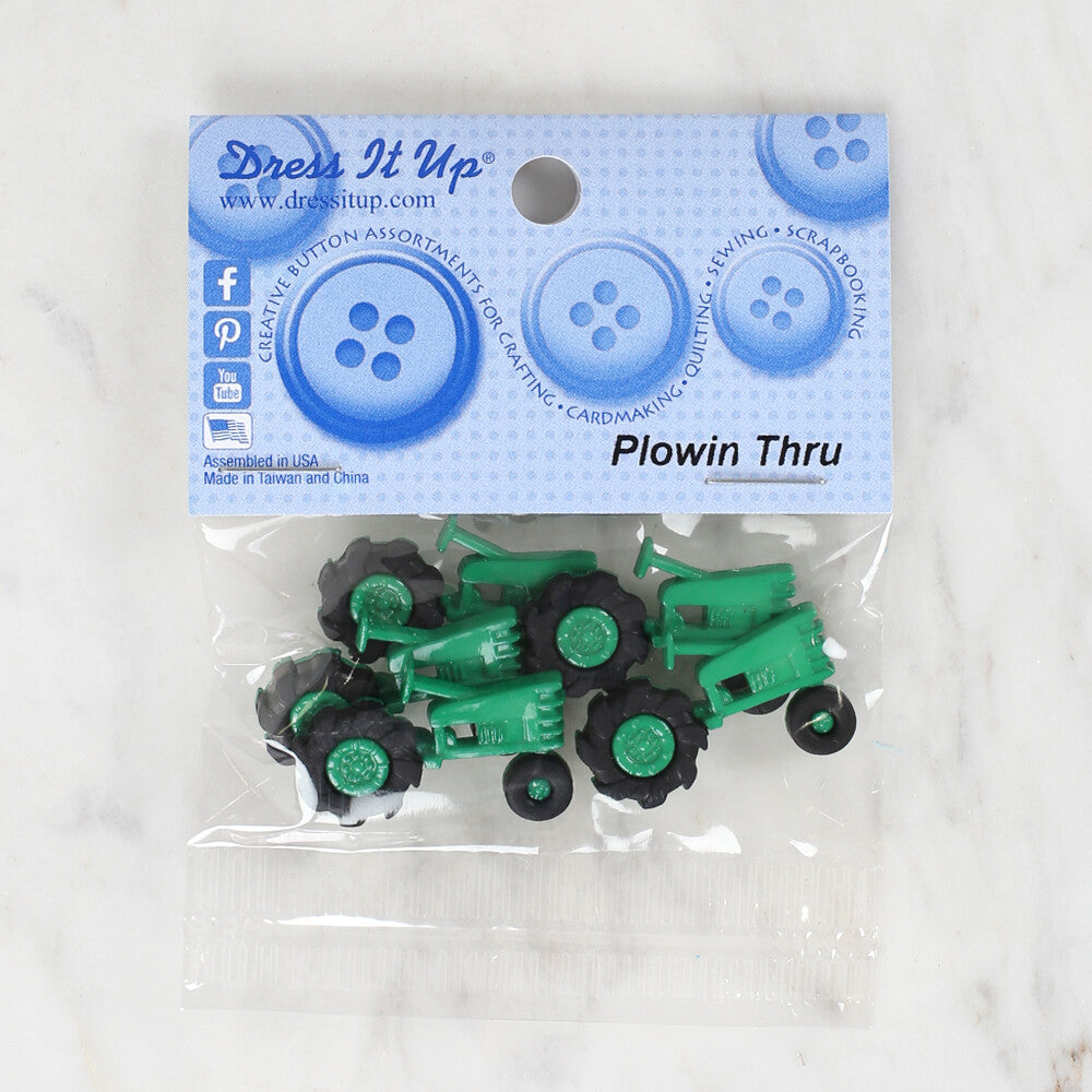 Dress It Up Creative Button Assortment, Plowing Thru - 10283