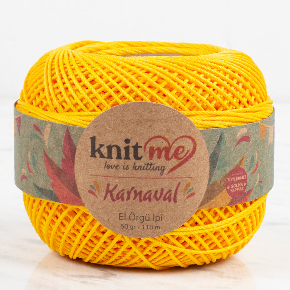Knit Me Karnaval Knitting Yarn, Yellow - 00506