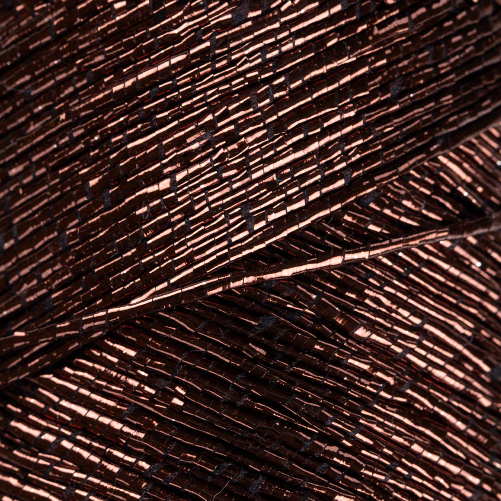 Knitme Parla Glitter Knitting Yarn - Brown