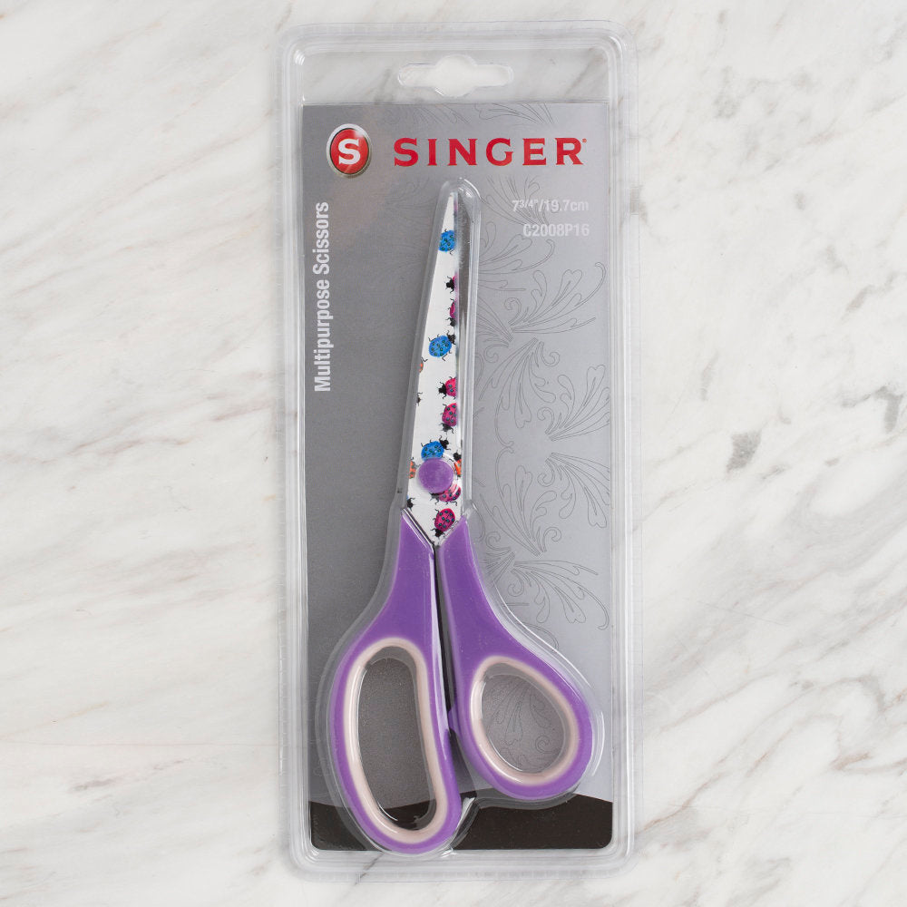 Singer Multi-Purpose Scissors, Purple - C2008P16