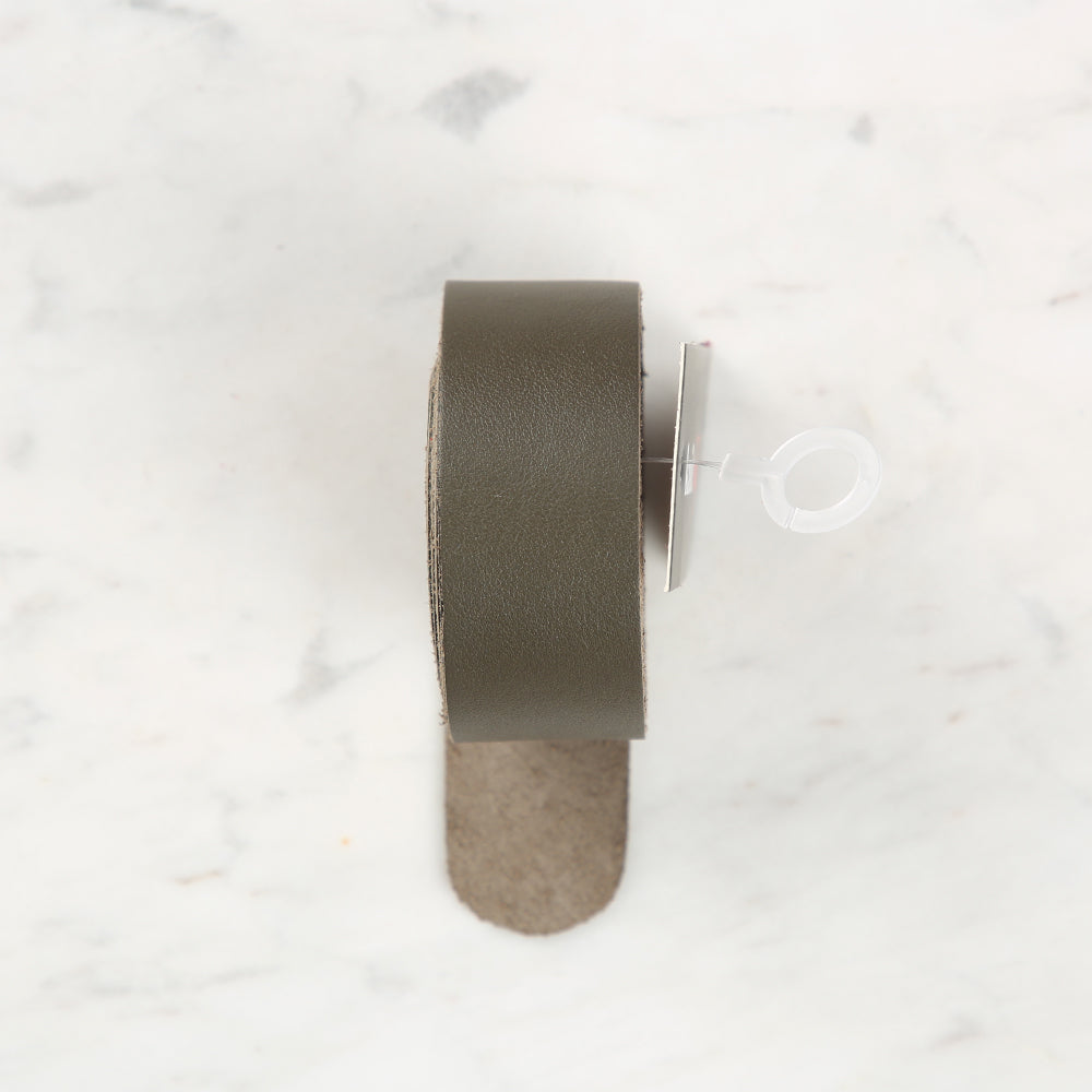 Knitme Genuine Leather Sports Sewing Bag Strap 75x2.5 cm Khaki BA-0036