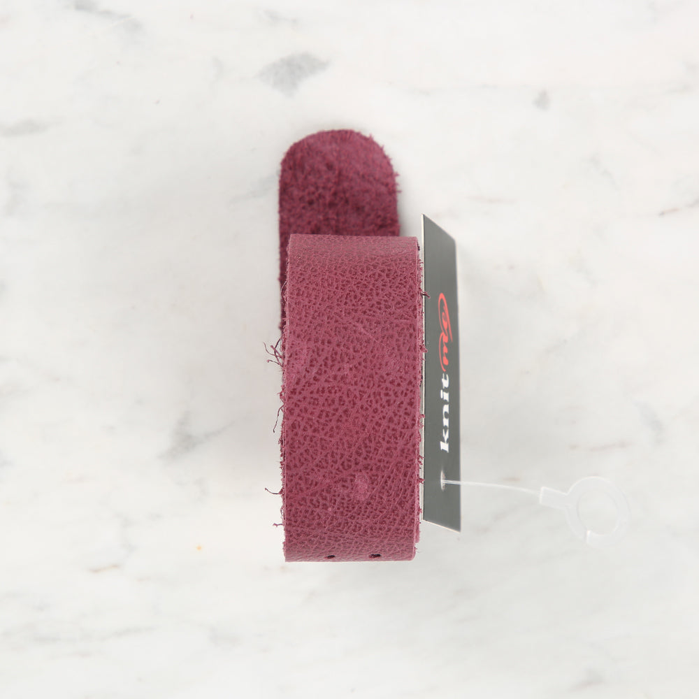 Knitme Genuine Leather Sports Sewing Bag Strap 75x2.5 cm Purple BA-0036