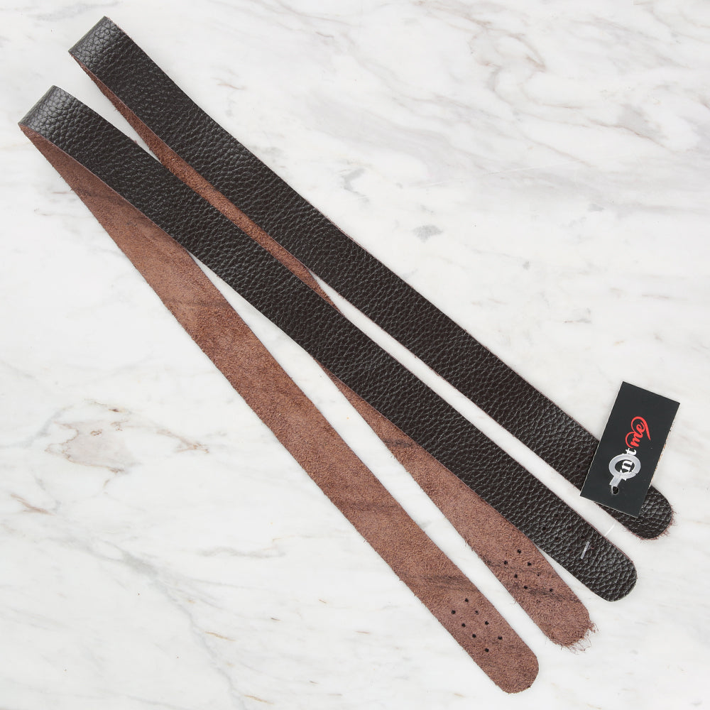 Knitme Genuine Leather Sports Sewing Bag Strap 75x2.5 cm Brown BA3-0036