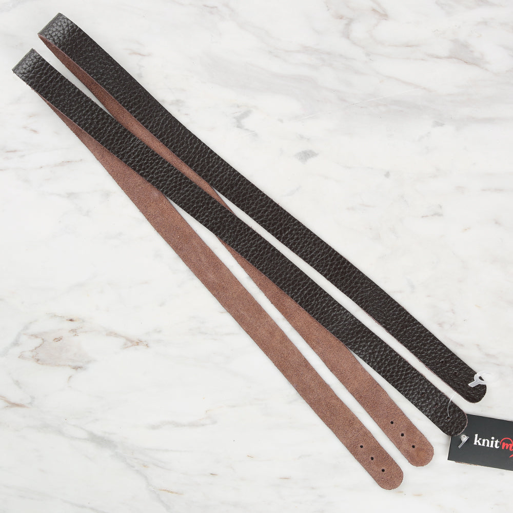 Knitme Genuine Leather Sports Sewing Bag Strap 70x1.7 cm Brown BA2-0075