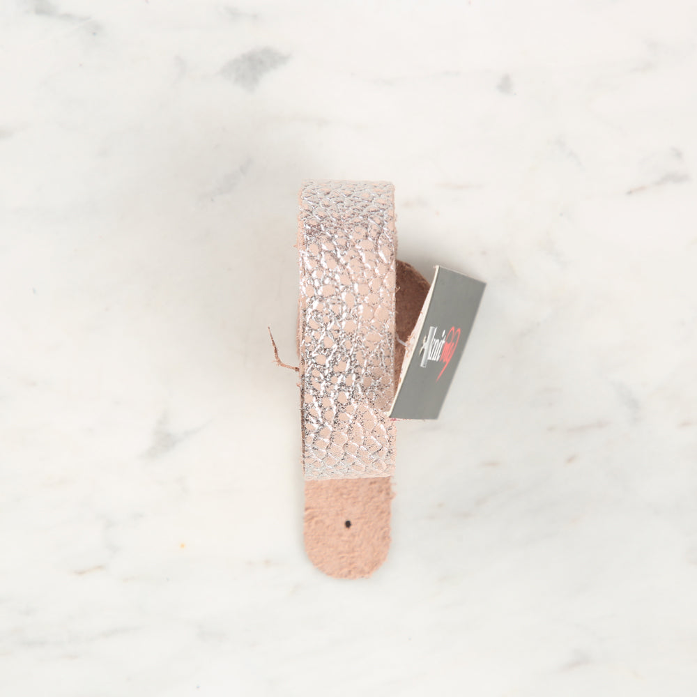 Knitme Genuine Leather Sports Sewing Bag Strap 70x1.7 cm Pink BA-0075