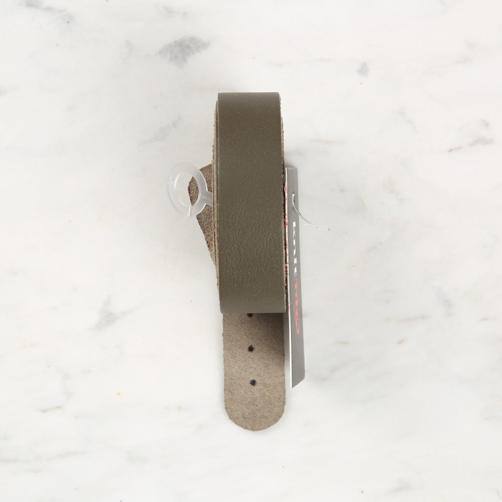 Knitme Genuine Leather Sports Sewing Bag Strap 70x1.7 cm Khaki BA-0075