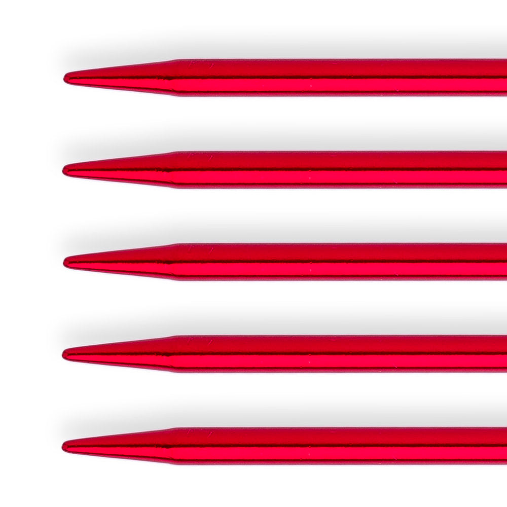 Kartopu Double Pointed Needle, Metal, 3.5 mm 20 cm, Red