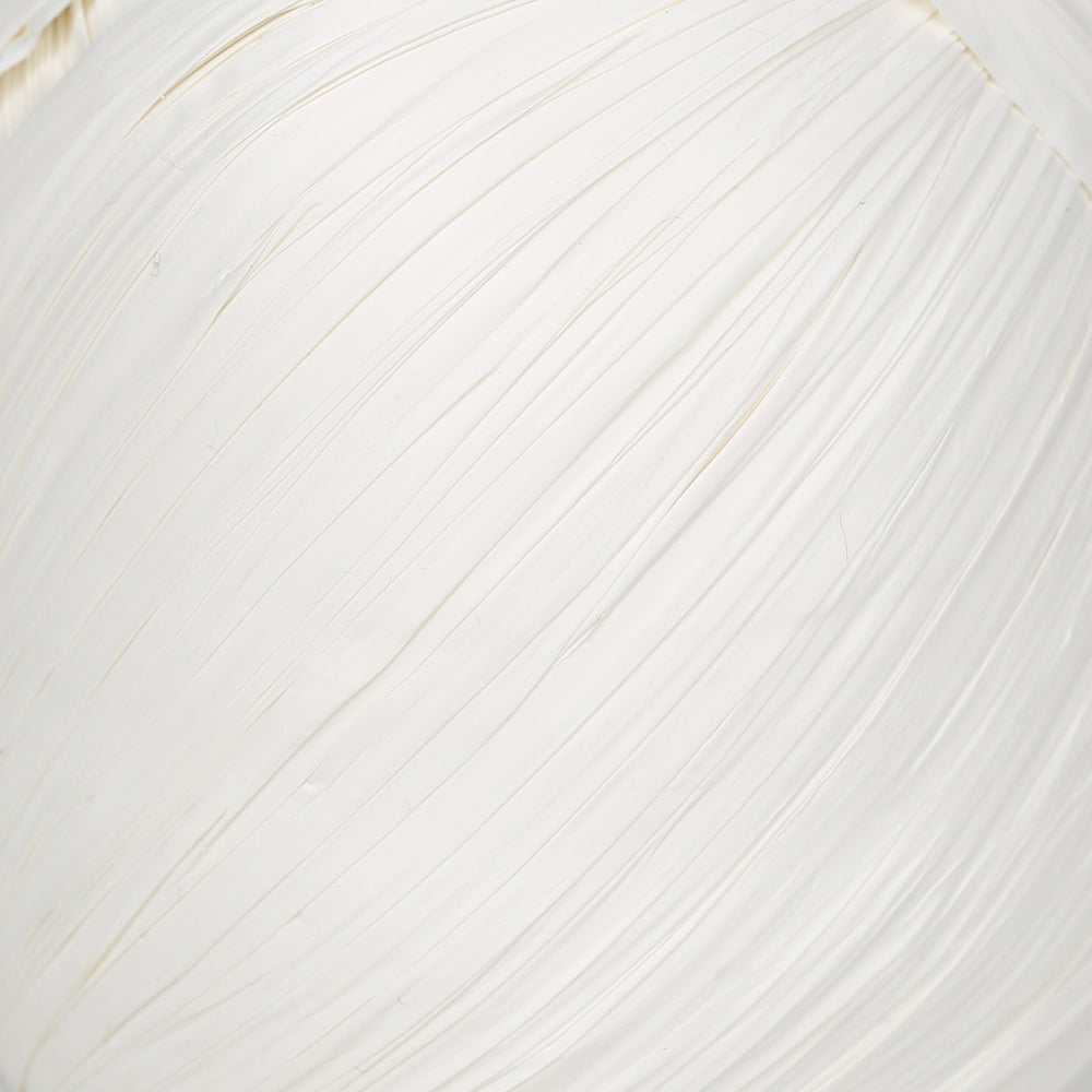 Knitme Satin Raffia Yarn, Cream - 5