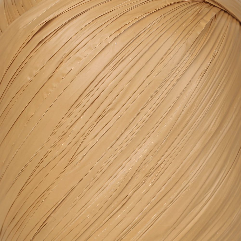 Knitme Satin Raffia Yarn, Beige - 3