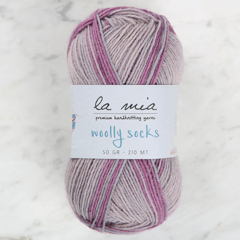 La Mia Woolly Socks Variegated Sock Yarn - L02
