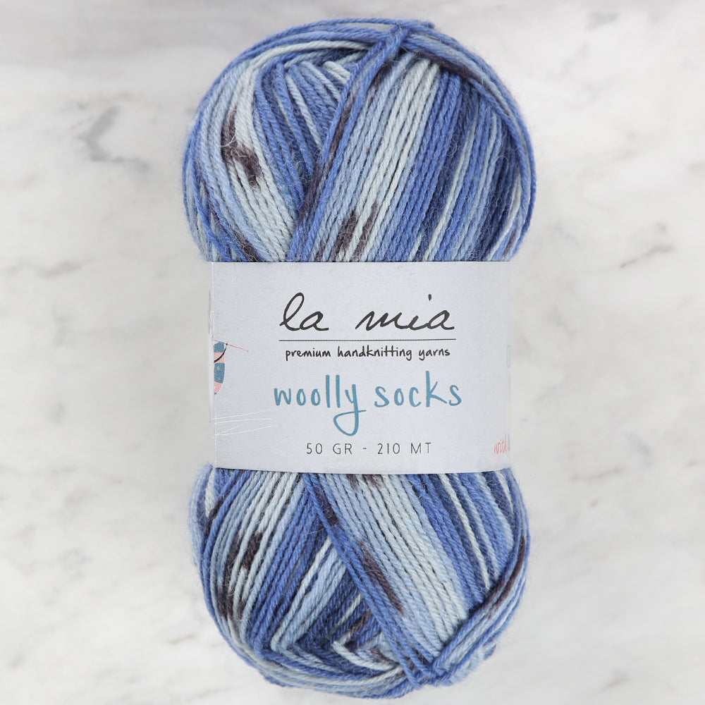 La Mia Woolly Socks Variegated Sock Yarn - L10