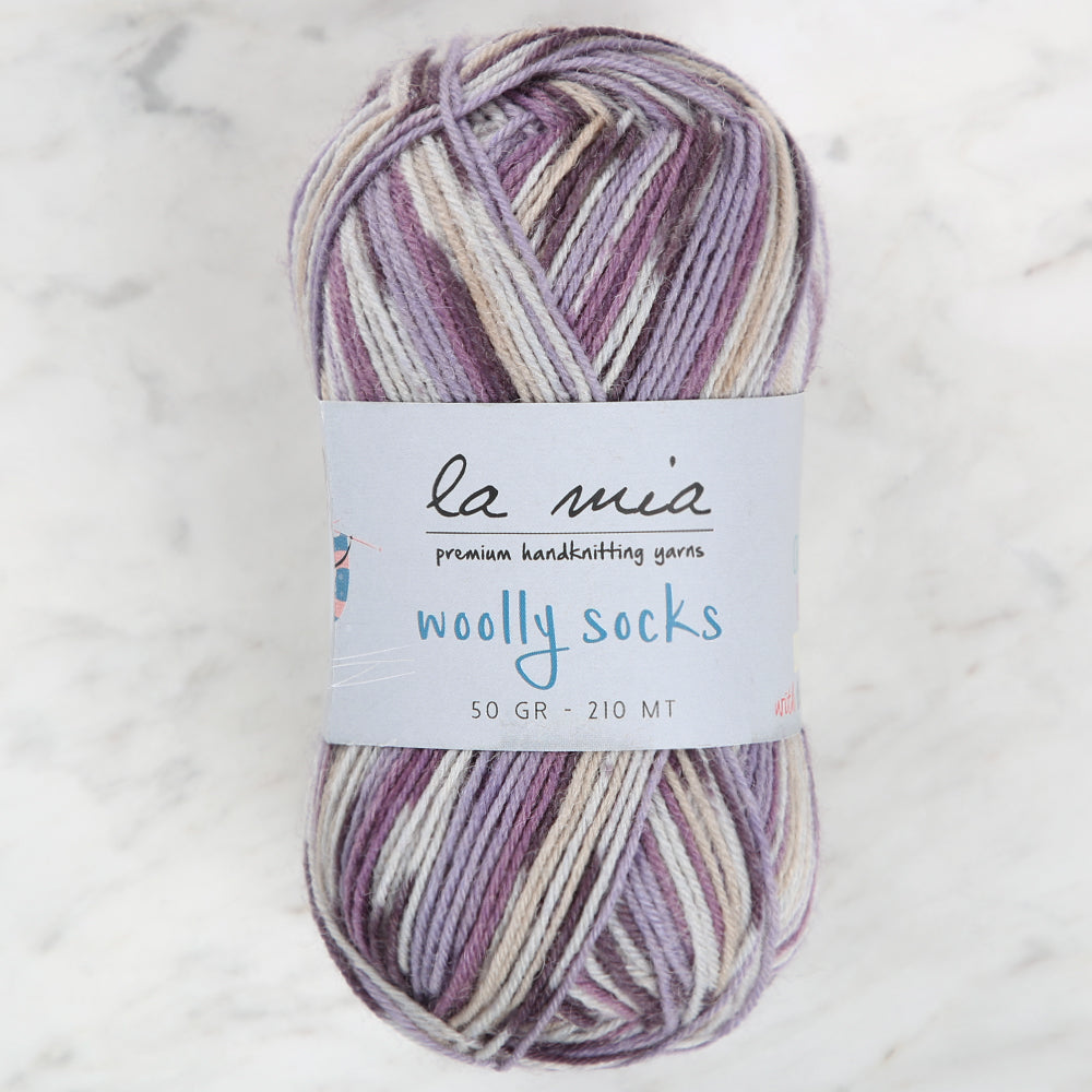 La Mia Woolly Socks Variegated Sock Yarn - L08