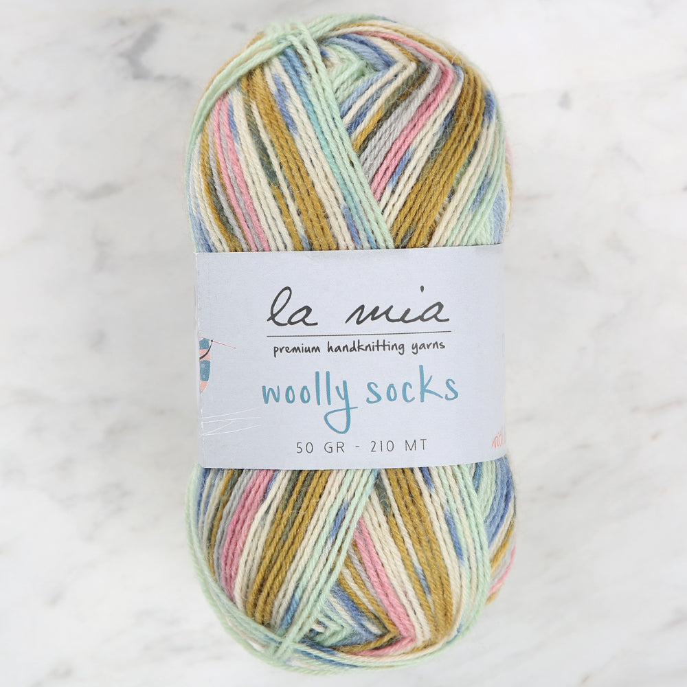 La Mia Woolly Socks Variegated Sock Yarn - L11