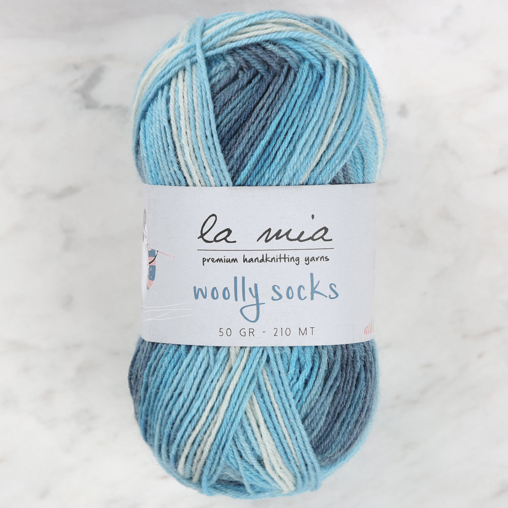 La Mia Woolly Socks Variegated Sock Yarn - L06