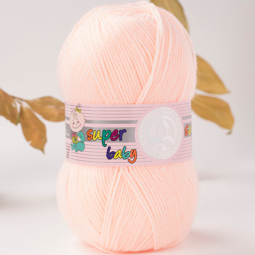 Madame Tricote Paris Super Baby Knitting Yarn, Pinkish Orange - 95-1758