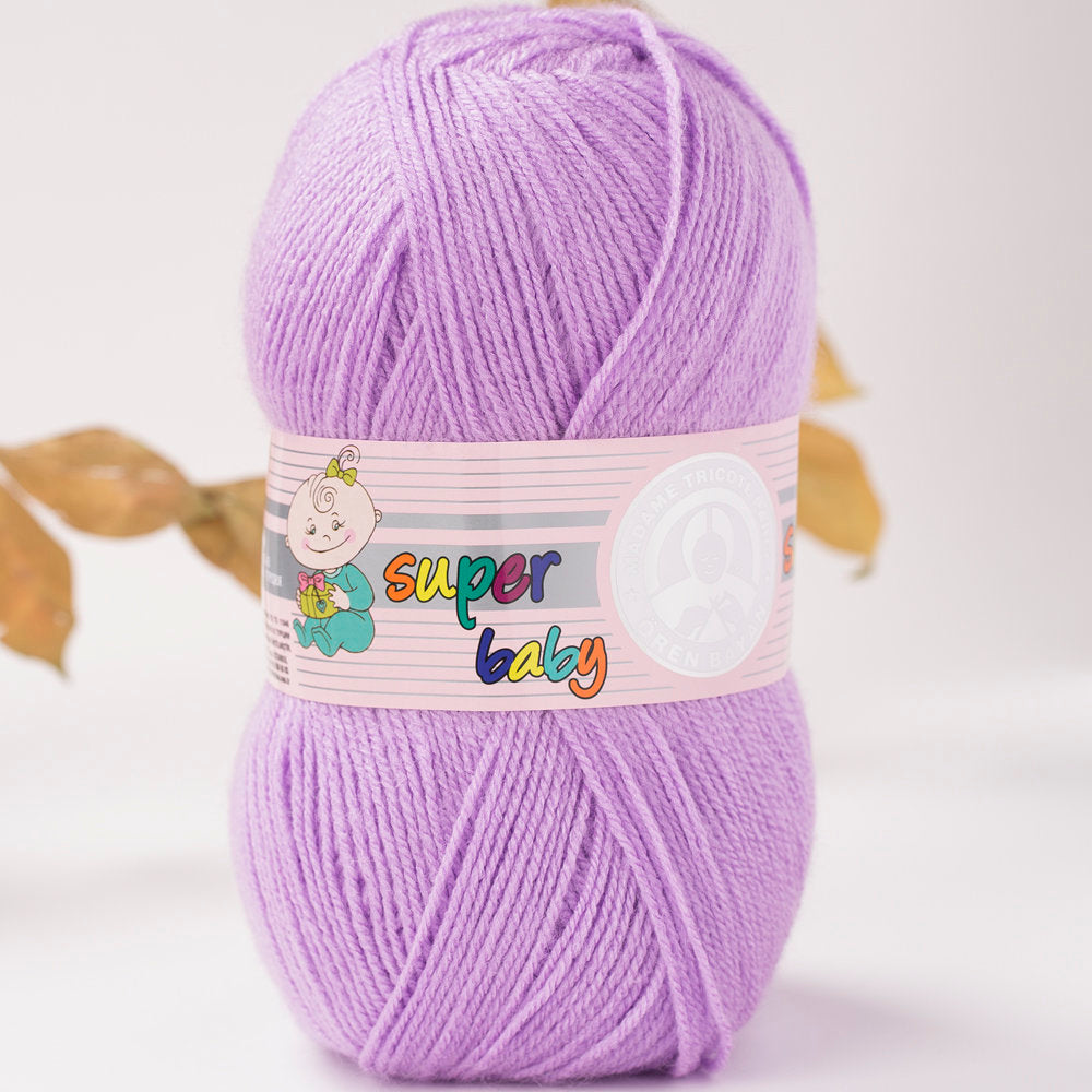 Madame Tricote Paris Super Baby Knitting Yarn, Lilac - 56-1758
