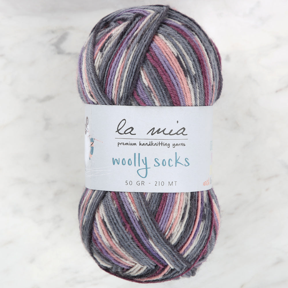 La Mia Woolly Socks Variegated Sock Yarn - L13