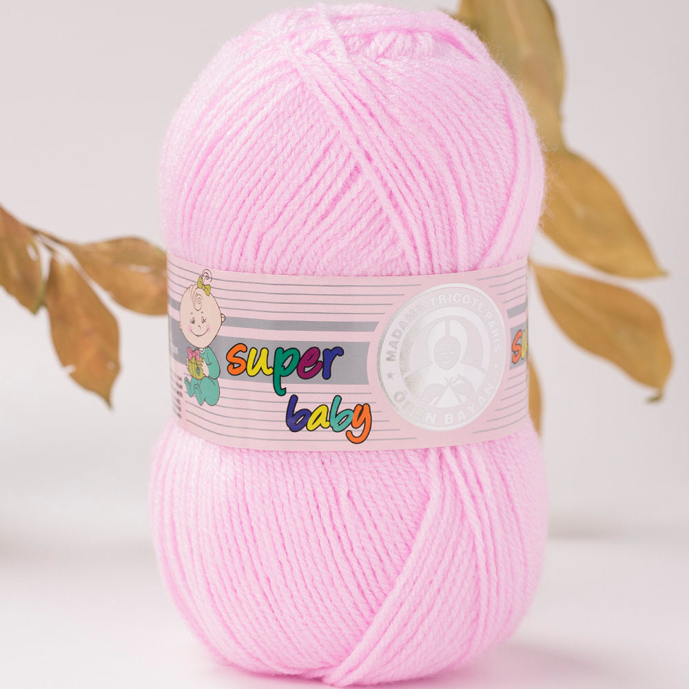 Madame Tricote Paris Super Baby Knitting Yarn, Pink 93-1758