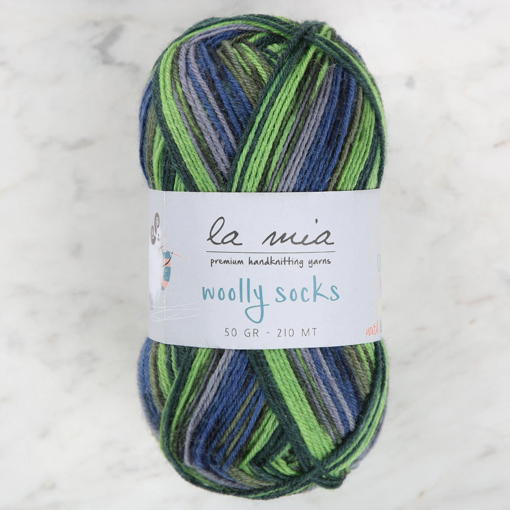 La Mia Woolly Socks Variegated Sock Yarn - L12