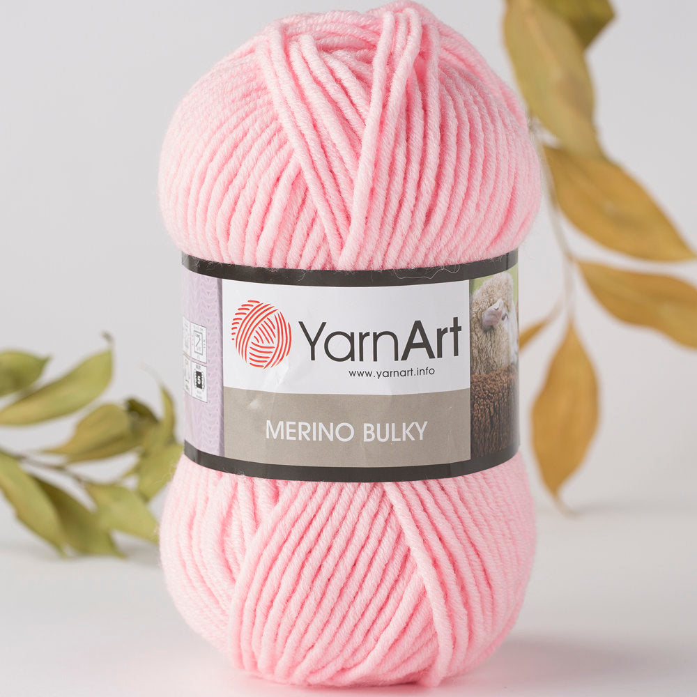 YarnArt Merino Bulky Yarn, Pink - 217