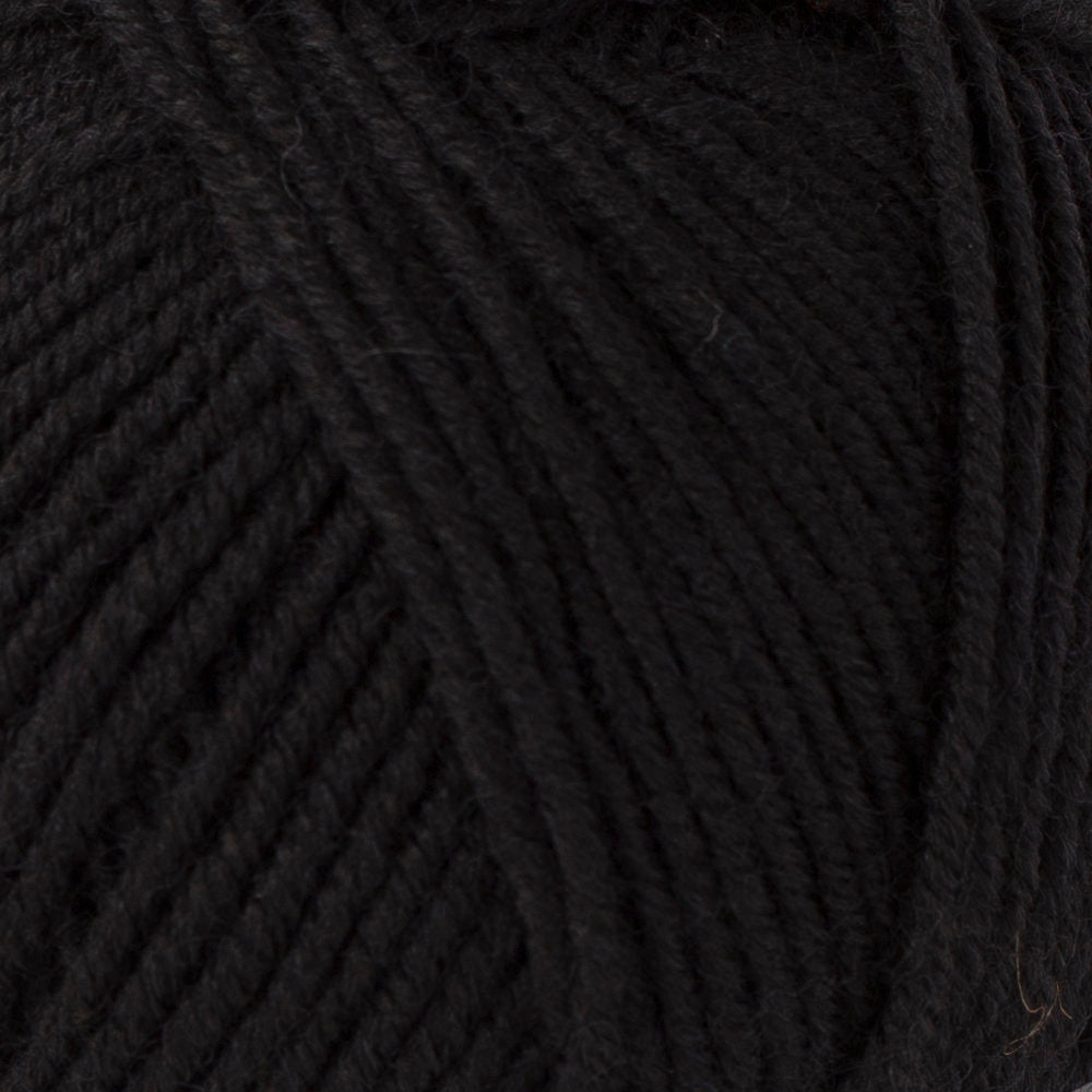 Madame Tricote Paris Merino Gold 200 Knitting Yarn, Black - 999-1842