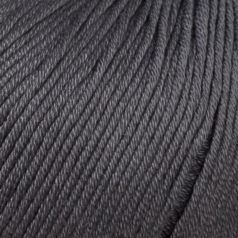 La Mia Mercerized Cotton Yarn, Dark Grey - 236