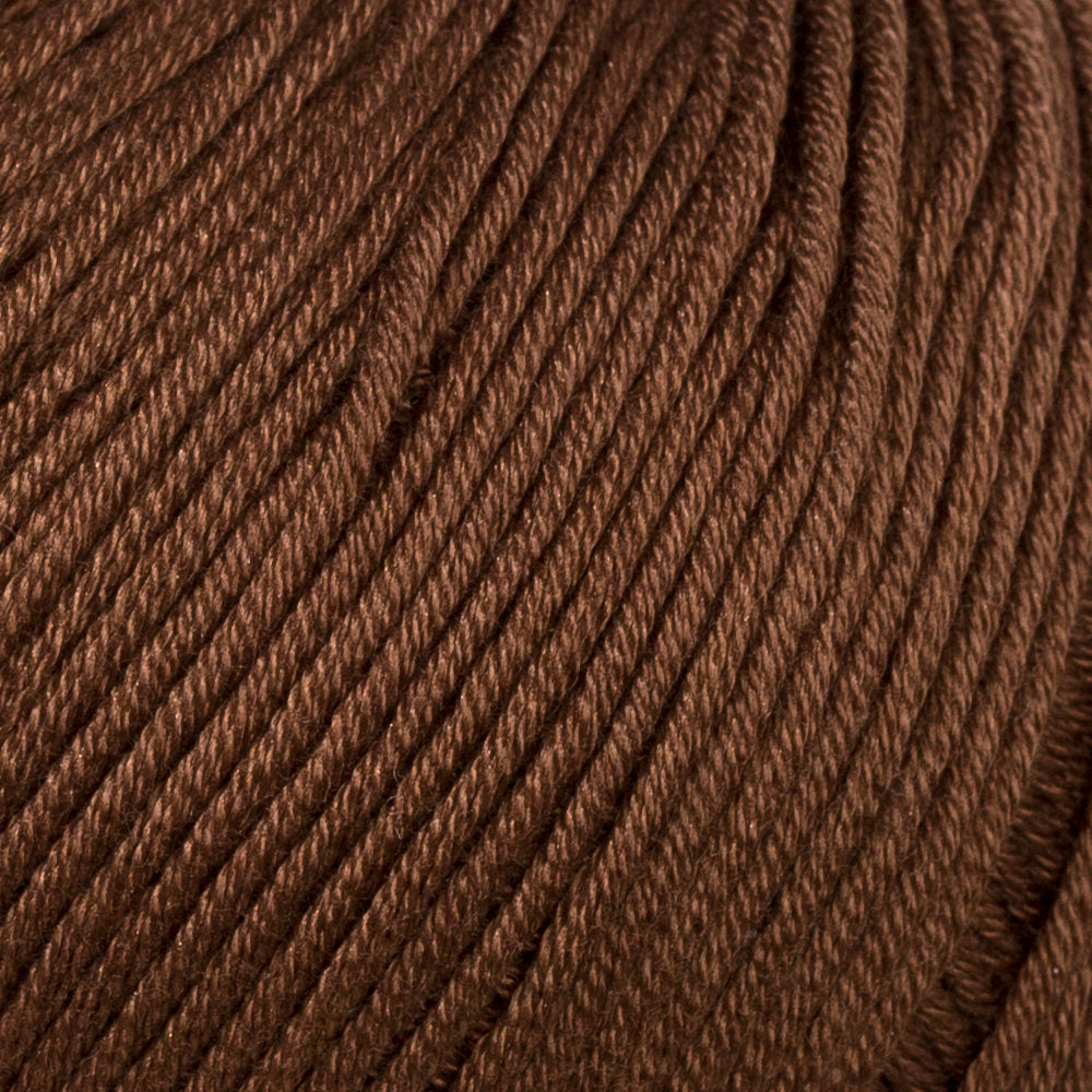 La Mia Mercerized Cotton Yarn, Dark Brown - 228