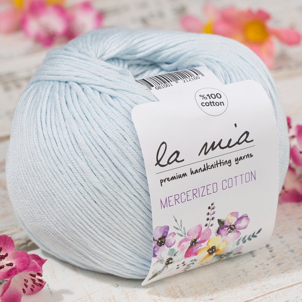 La Mia Mercerized Cotton Yarn, Baby Blue - 79