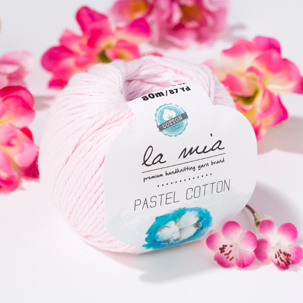 La Mia Pastel 100% Cotton Yarn, Pink - L057