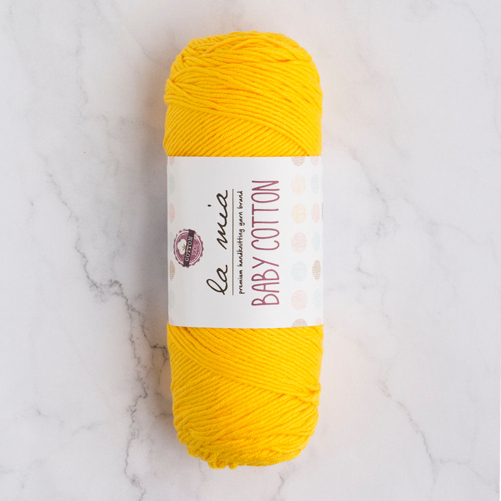 La Mia Baby Cotton Yarn, Mustard Yellow - L003