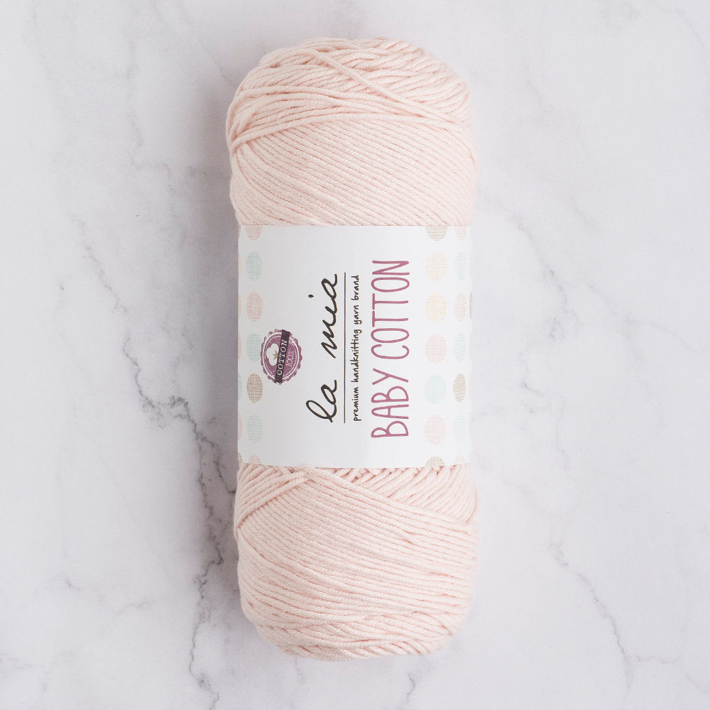 La Mia Baby Cotton Yarn, Pinkish White - L029