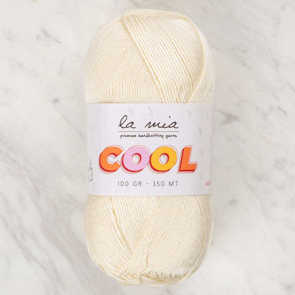 La Mia Cool Hand Knitting Yarn ,Cream L007